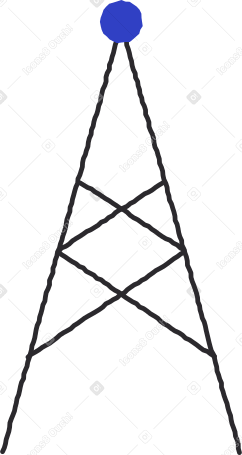 cellular base station Illustration in PNG, SVG