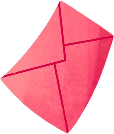 pink envelope PNG, SVG