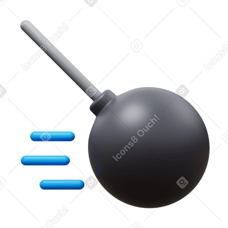 3D wrecking ball в PNG, SVG