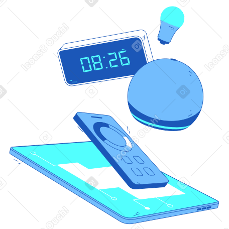Smart devices for home automation PNG, SVG