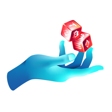 Rolling the dice to choose a cryptocurrency for investing PNG, SVG