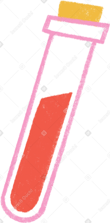 Tubo de ensaio com líquido vermelho PNG, SVG