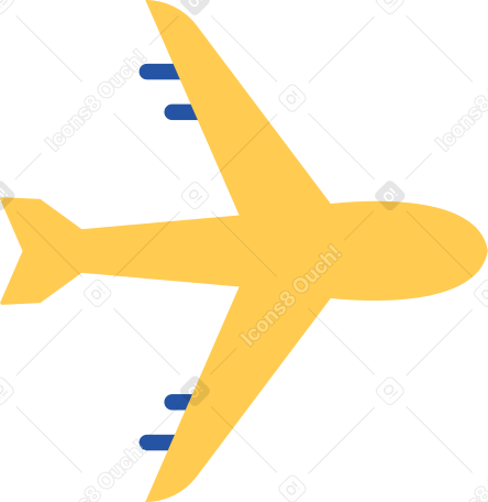 aeroplane Illustration in PNG, SVG
