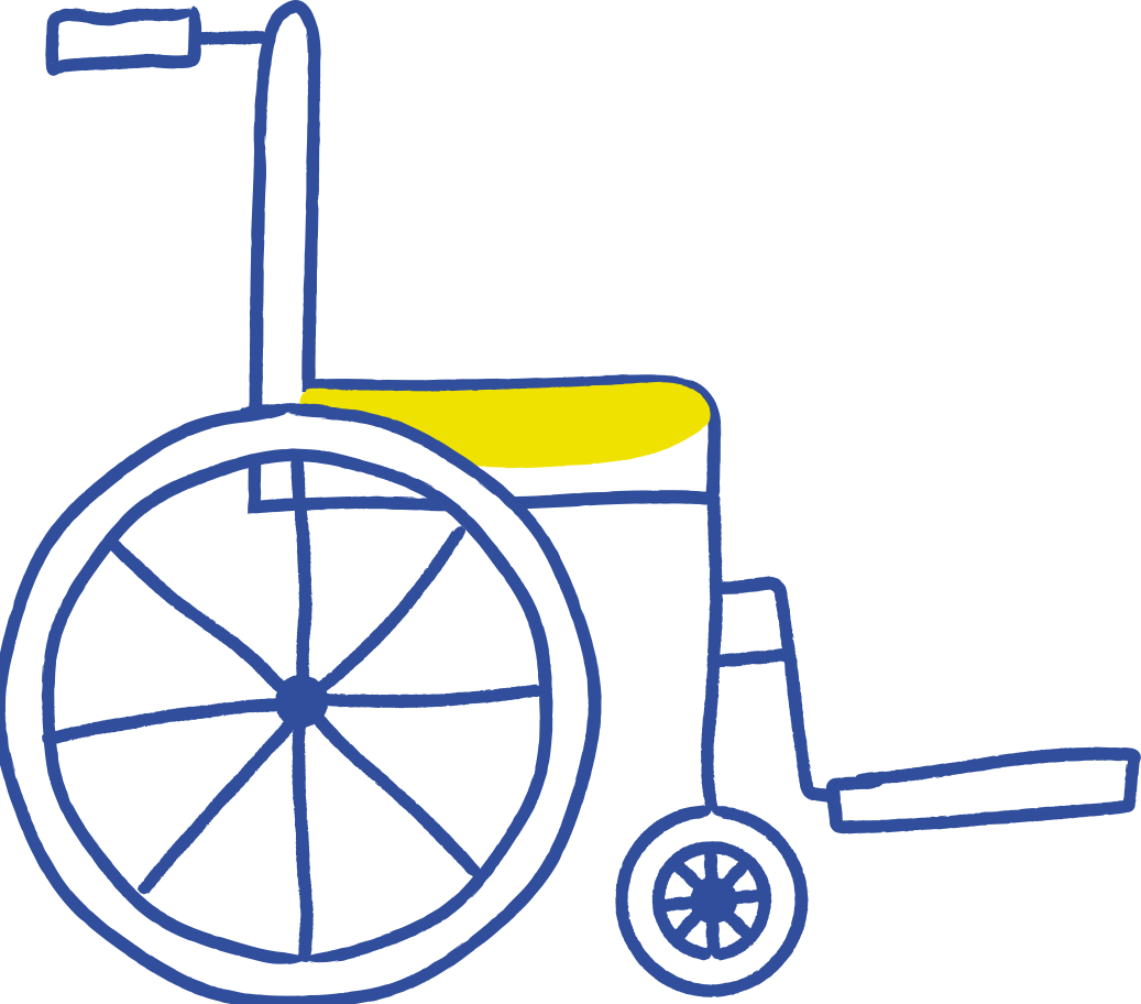 wheel chair Illustration in PNG, SVG