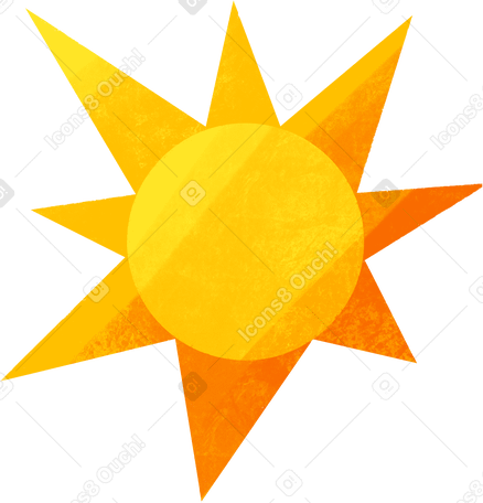 big yellow sun PNG, SVG
