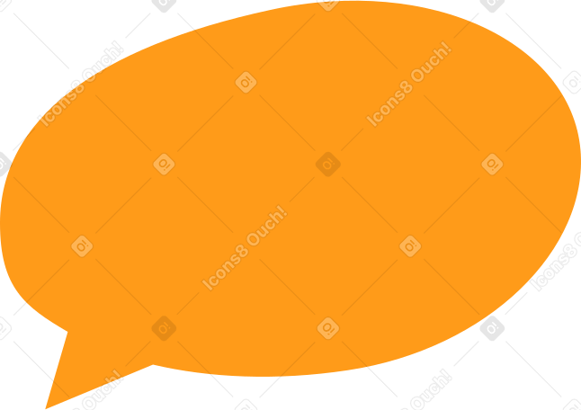 speech bubble 2 yellow PNG, SVG
