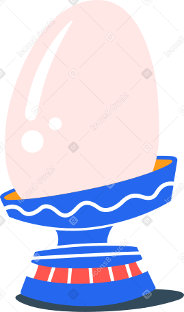 egg on a stand Illustration in PNG, SVG