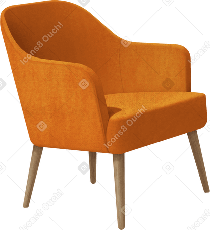 orange chair PNG、SVG