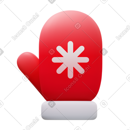 3D mitten PNG, SVG