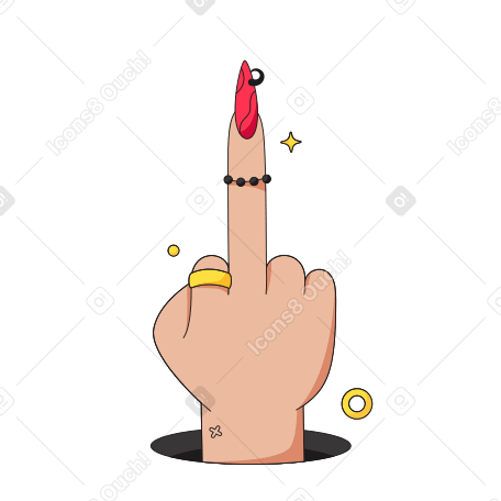 Middle Finger PNG, SVG