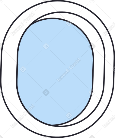 airplane window Illustration in PNG, SVG