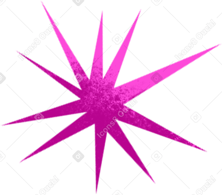 textured pink star PNG、SVG