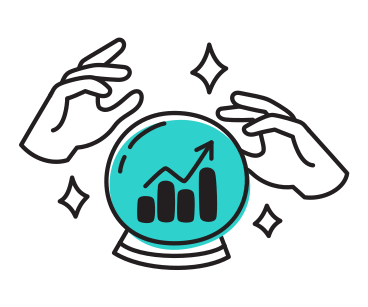 Forecasting financial growth PNG, SVG