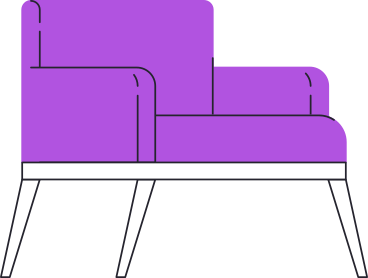 dark purple comfy chair PNG, SVG