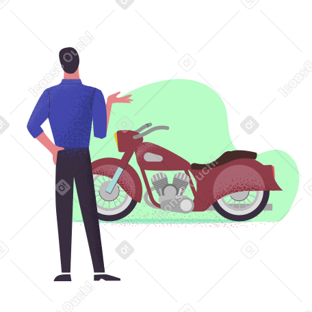  Enjoy the motorcycle Illustration in PNG, SVG