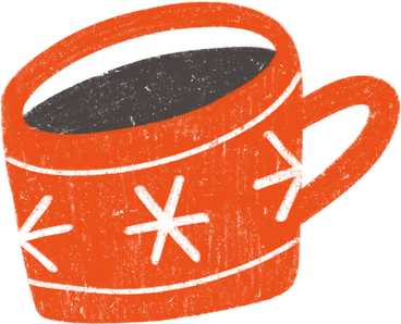 Handdrawn christmas cup PNG, SVG