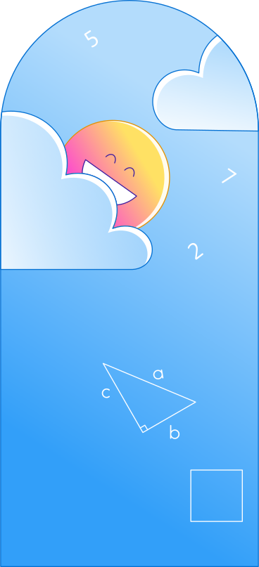 background with clouds and smiley PNG, SVG