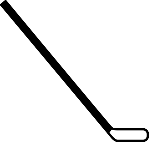hockey black stick Illustration in PNG, SVG
