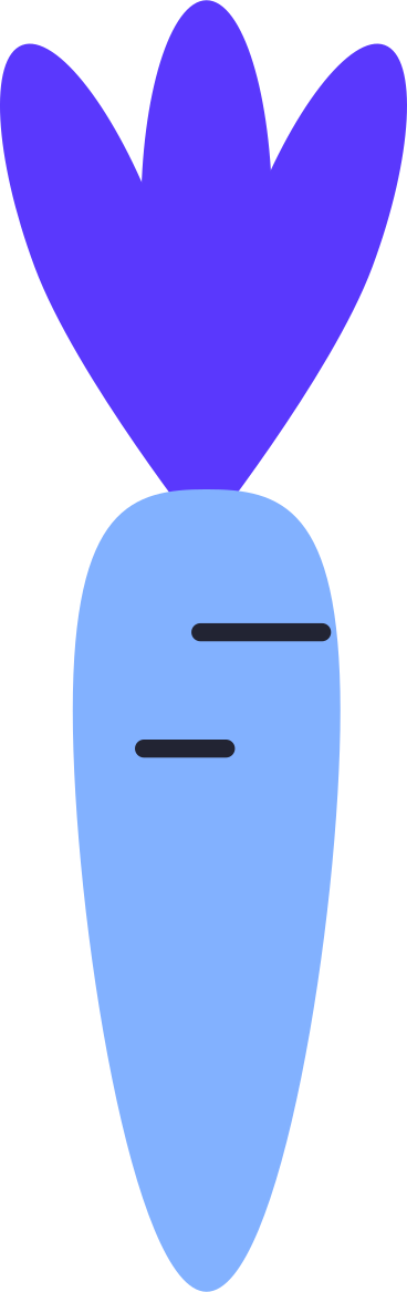 blue carrot PNG, SVG