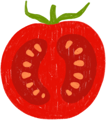 Tomato half PNG、SVG