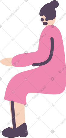 坐着的女人 PNG, SVG