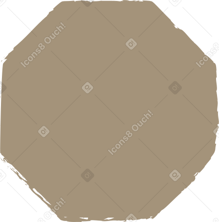 grey octagon PNG, SVG
