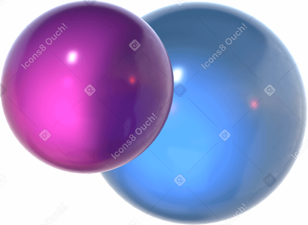 3D glass balls PNG, SVG