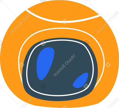 astronaut helmet Illustration in PNG, SVG