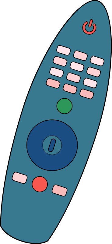 Tv remote control PNG, SVG
