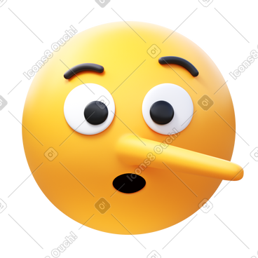 Lying face PNG, SVG