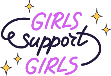 Девушки поддерживают девушек в PNG, SVG
