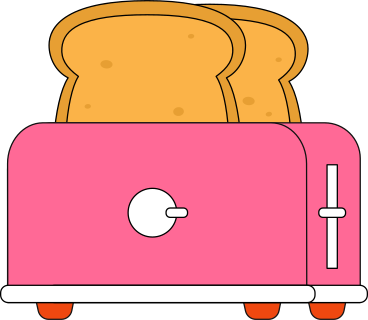 Toaster mit brot PNG, SVG