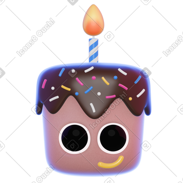 Cupcake with eyes PNG, SVG