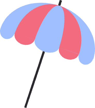beach umbrella PNG, SVG