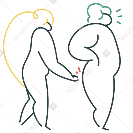Flirt  Illustration in PNG, SVG
