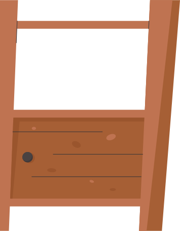 brown bookstand Illustration in PNG, SVG