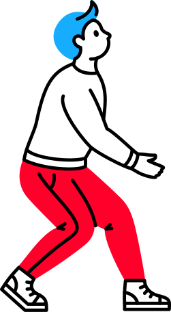 man holding the bottom Illustration in PNG, SVG