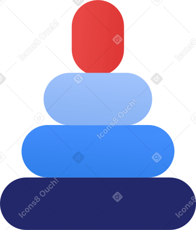 pyramid toy Illustration in PNG, SVG