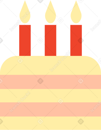 pastel de cumpleaños PNG, SVG