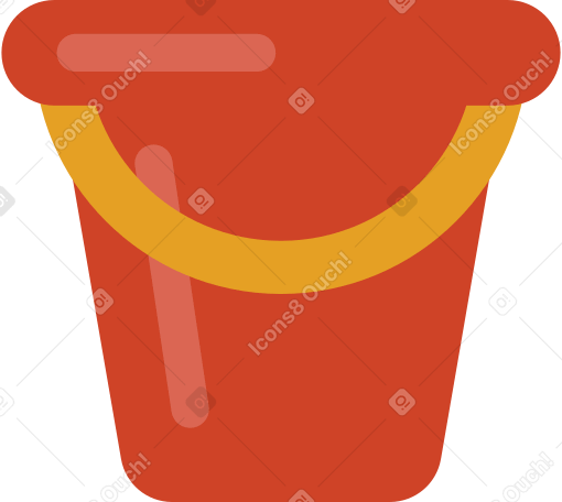 beach bucket Illustration in PNG, SVG
