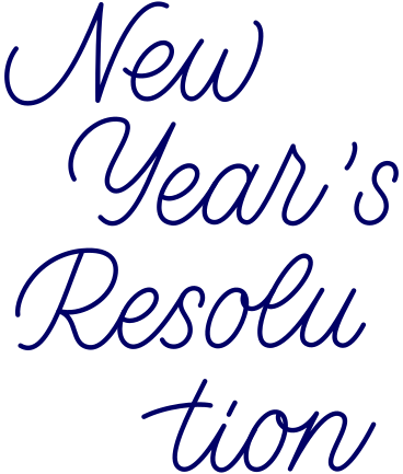 new year's resolution lettering PNG, SVG