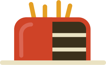Торт ко дню рождения со свечами в PNG, SVG
