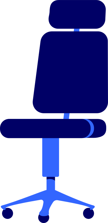 computer chair without armrests PNG, SVG