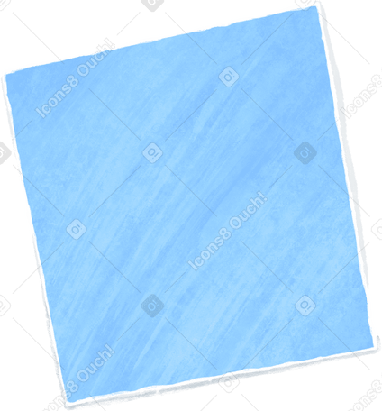 blue square piece of paper Illustration in PNG, SVG