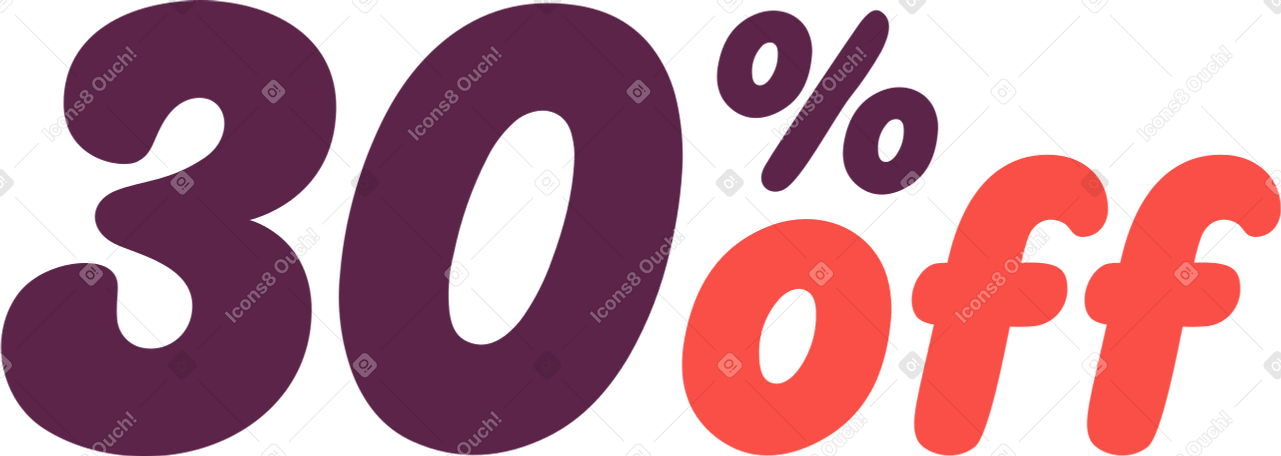 thirty percent off PNG, SVG