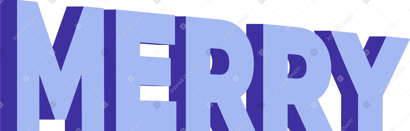 lettering merry text PNG, SVG