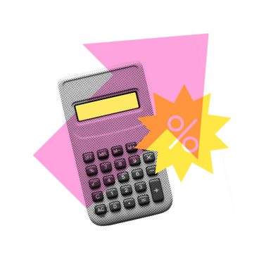 Распродажа, калькулятор и повышенные скидки в PNG, SVG
