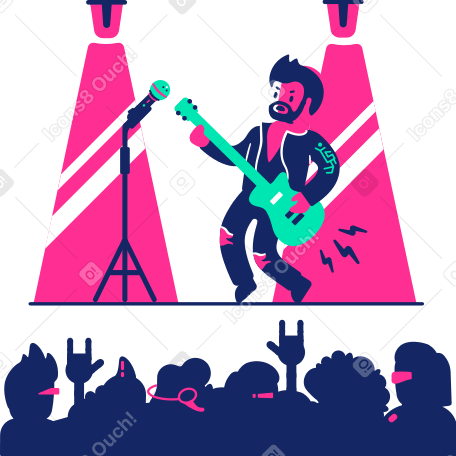Concert Illustration in PNG, SVG