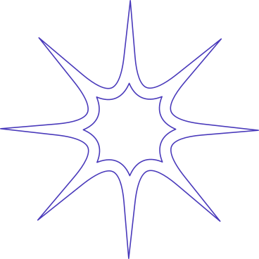 Pointy star PNG, SVG