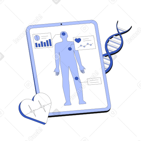 Health technology and medical monitoring device PNG, SVG